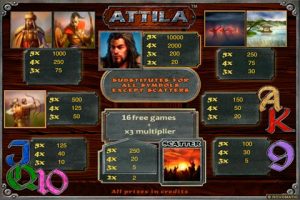 Играть бесплатно игровой автомат Аттила онлайн